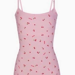 Skims Scoop Onesie in Cherry Blossom